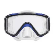ScubaPro Crystal VU Plus NON Purge Mask Scuba Snorkel Spearfish Gear Black/Blue
