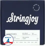 Stringjoy Signatures Nickel-wound 8-string Balanced Electric Guitar Strings (4