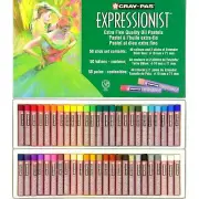 50 Colours Cray Pas Expressionist Soft Oil Pastels Set Art Artists Stick Sakura
