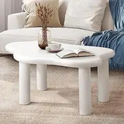 Oikiture White Coffee Table 78 x 55 x 40cm Living Room Wooden Side Table