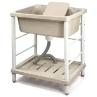 在飛比找momo購物網優惠-【Aaronation 愛倫國度】新型大單槽塑鋼洗衣槽(GU