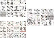 Labymos 1pc/12sets Nail Mani Decals Stickers Set Nail Art DIY Tools