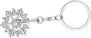 STOBOK Key Supply Little Snowflake Keychain Adorable Bag Charm Fashionable Zinc Alloy Pendant