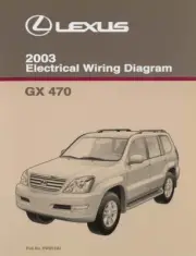 2003 Lexus GX 470 Wiring Diagrams Schematics Layout Factory OEM
