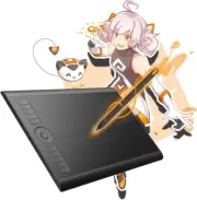 M10K Drawing Tablet, 10x6 inch Large Graphics Tablet with Touch Ring, 8192 Le...