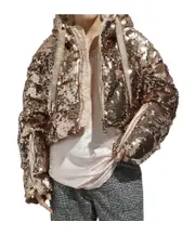 Khrisjoy Khris Crop Sparkly Jacket 00,0 nude