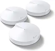 TP-Link Deco M9 Plus Whole Home Mesh Wi-Fi System, Up to 6500 Sq ft coverage, Tri-Band AC2200 with Gigabit Ports, Compatible with Amazon Echo/Alexa, HomeCare Antivirus and Parental Controls, Pack of 3 (UK Version)