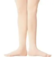Danskin 65 Girl's Size Large (12-14) Ballet Pink Footed Tights with Backseam