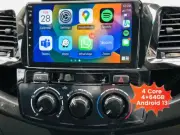 For 2005-2014 Toyota Hilux Head Unit Wireless Apple CarPlay Android Auto Navi 9"