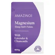 Organic Amazing Oils Magnesium Sleep Bath Flakes with Lavender and Chamomile – Fresh, healthy organic delivery | Doorstep Organics