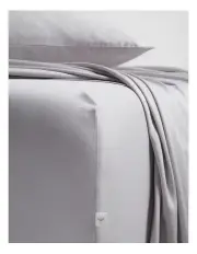 [Fine Day] Wonder Double Fitted Sheet in Pale Grey