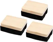 Angoily 3pcs Chalkboard Erasers Wooden Chalk Erasers for Whiteboards Memo Board Cleaners