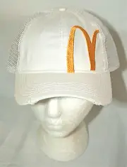 McDonalds Fast Food Restaurant Mesh Half Arch Baseball Cap Hat New OSFM Snap