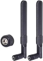 Bingfu Dual Band WiFi 2.4GHz 5GHz 5.8GHz 8dBi MIMO RP-SMA Male Antenna (2-Pack) for WiFi Router Signal Booster Repeater Wireless Network Card USB Adapter Security IP Camera Video Surveillance Monitor