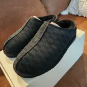 Kith Kithmas Monogram Shearling Slippers Black (2024) EU 44 / 11 US SOLD OUT!!