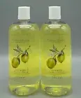 [2] Crabtree & Evelyn Citron Honey & Coriander Bath & Shower Gel 16.9 fl oz New