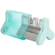 Smith's Knife Sharpener Slide Sharp Turquoise Edge Grip 2-Slot SM51136