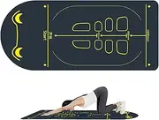 Exercise Equipment Mat - Gym Equipment Mat, Ab Roller Wheel Mats For Gym Equipment,Non Slip, Long Thick Sound Insulation Cushion For Abdominal, Pilates, Skipping, Yoga, Home