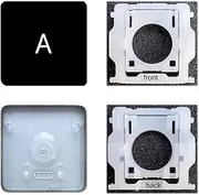 Dolphin.dyl Replacement Individual Key Cap with Hinge for (M1 M2) MacBook Pro A2141 A2251 A2289 A2338 A2442 A2485 MacBook Air A2179 A2337 A2681 (A Key)