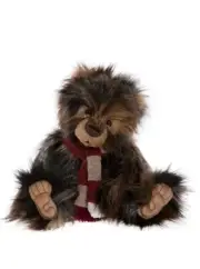 Charlie Bears 2023 Treacle Toffee Long Plush Teddy Bear Collectable With Scarf