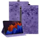 For Samsung Galaxy Tab S7 FE 12.4 Tablet Case Cute Cat Flower Funda For Galaxy T