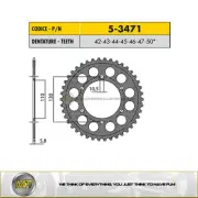 FOR KAWASAKI EX R NINJA 250 FROM 1986 TO 1996 ERGAL REAR SPROCKET 520 - 42 TEETH