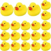 Mini Yellow Rubber Bath Ducks for Child 20Pcs