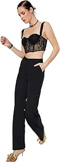 [Trendyol] Women's Medium Waistband Wide Leg Wide Leg Trousers