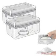 2pack Multifunctional soap box soap storage box drain rack