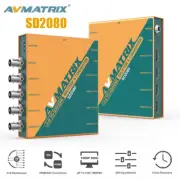 AVMATRIX SD2080 2x8 Splitter & Converter SDI/HDMI Conversion Up to FHD 1080P60