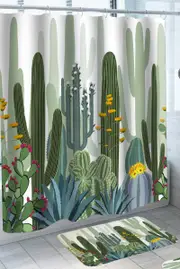 Beautiful Cactus Selection Shower Curtain