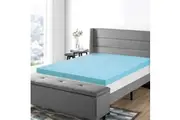 Comfeezzz Memory Foam Mattress Protector Topper Cool Gel Bed Bamboo Cover Underlay Bedding Flat 8cm