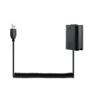 NP-FZ100 Dummy Battery Adapter USB Cable for A7A7RII A6500 A6400 A6300