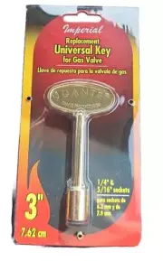 IMPERIAL Vent-free Fireplace Gas Log Gas Valve Key- New - Free Shipping