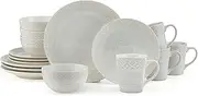 Pfaltzgraff Vera 16 Piece Dinnerware Set, Service for 4, Cream