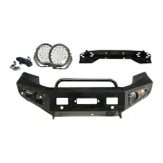4X4FORCE Safari Shield U Loop Bumper Bullbar Drive Lights for Ford Ranger PX T7