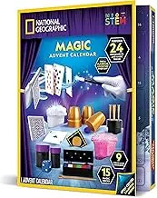 National Geographic Magic Advent Calendar 2024 - Kids Advent Calendar with 24 Magic Tricks & Science Experiments, Christmas Countdown Calendar, Christmas Toys, Advent Calendar Magic