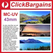 43mm MC-UV Camera Lens Protector Filter / MCUV 43 mm Canon Nikon Sony