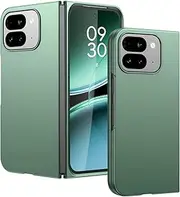 [DUEDUE] Case for Google Pixel 9 Pro Fold with Screen Protector, Military-Grade Protection Slim Shockproof Scratch Resistant Hard PC Protective Case Cover, Green