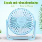 Desktop Fan 3.5W Dc 5V Rechargeable Usb Mini Three Gears Fan For Student(Light