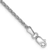 14K White Gold 1.75mm Parisian Wheat Bracelet 8" 3.38g Gift for Mother