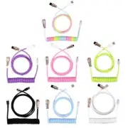Type C Mechanical Keyboard Coiled Cable USB Keyboard Wire Keyboard Connector 3M