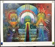 Tom Perkinson, Yellow Bird Ascending, Native American Abstract Art Poster