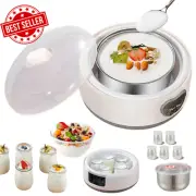 Yoghurt Maker Machine – 1.3L Stainless Steel Inner Pot | 5 x 100ml Cups |