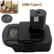 USB Type-C Battery Adapter For Dewalt 18V 20V Battery Convert to for Ryobi 18V