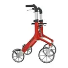 Let's Fly Mobility Rollator Wheelie Walker Red Trust Care