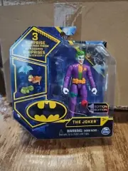 SPINMASTER DC JOKER,RIDDLER,FLASH,& GOLD SUPERMAN 1ST EDITION ACTION FIGURES