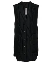 [Rick Owens] Quilted Liner Washed Charmere Gilet