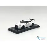 NISSAN GTR- R35 LB 1:64 LIBERTY WALKS 模型車(白色/苔綠色)