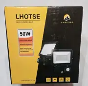 LHOTSE 2 Pack 50W LED Flood Light Outdoor7000LM LED Security Light Motion Sensor